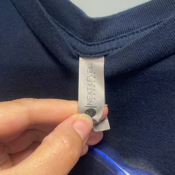 EUC Next Level Apparel Sonic the Hedgehog Navy Shirt Size Medium - Picture 3 of 4